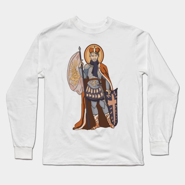 Saint Wenceslaus of Bohemia Long Sleeve T-Shirt by HappyRandomArt